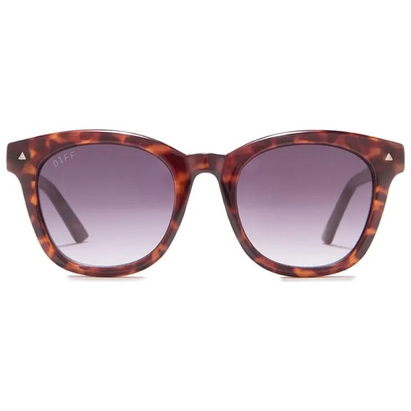 DIFF Quinn Sunglasses Tortoise Frame Grey Gradient Lenses Unisex NWT - Picture 4 of 4